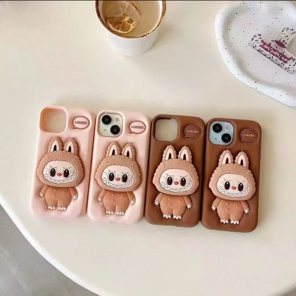 Labubu iPhone 15 Case – Slim, Shockproof & Stylish Cove Brown